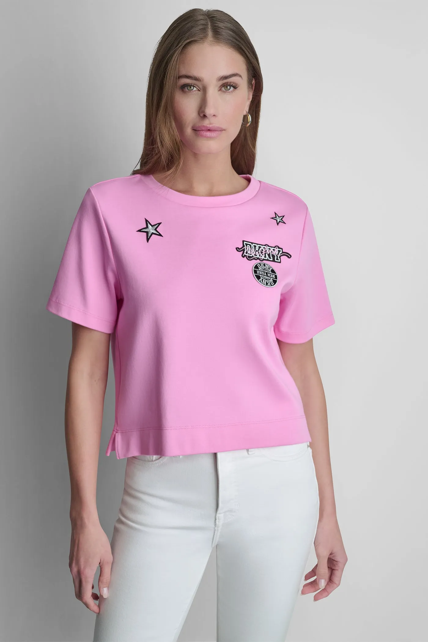 1989 PINS & PATCHES LOGO TEE sold by DKNY product image thumbnail 2