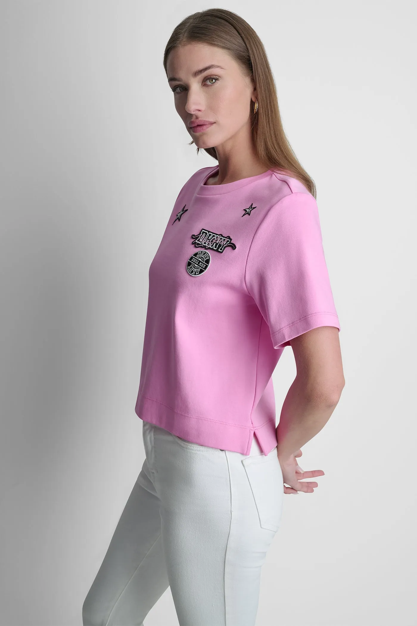 1989 PINS & PATCHES LOGO TEE sold by DKNY product image thumbnail 4