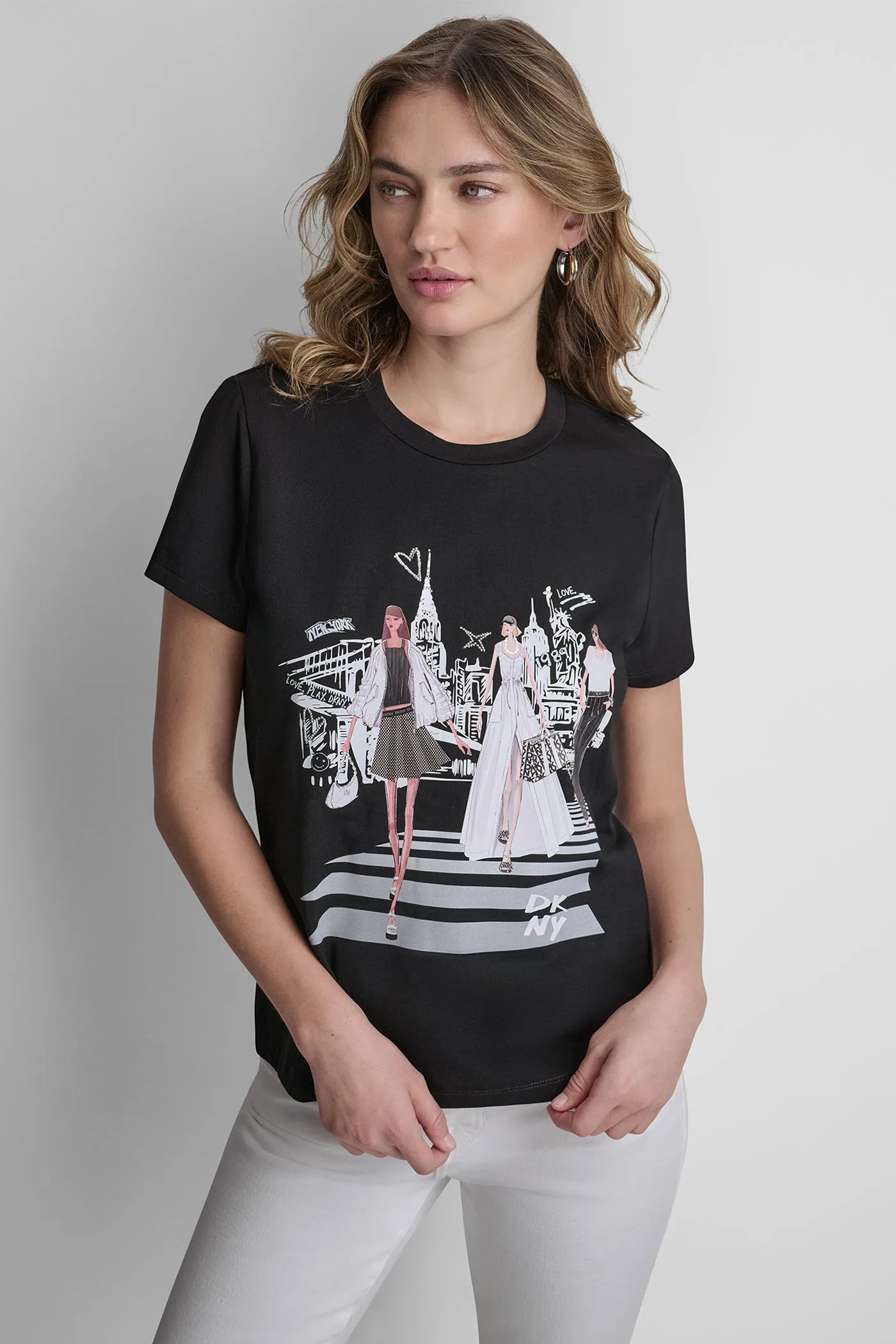NEW YORK ICONS GRAPHIC TEE sold by DKNY