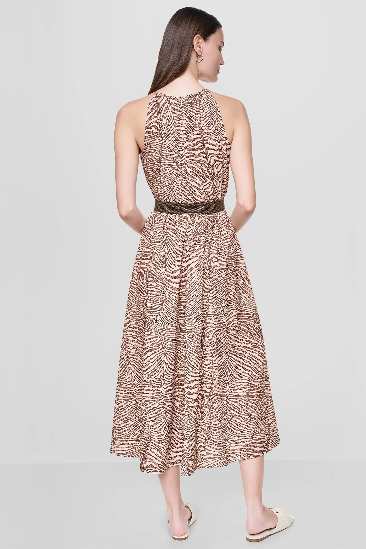 FIT & FLARE PRINTED MIDI DRESS sold by DKNY product image thumbnail 3