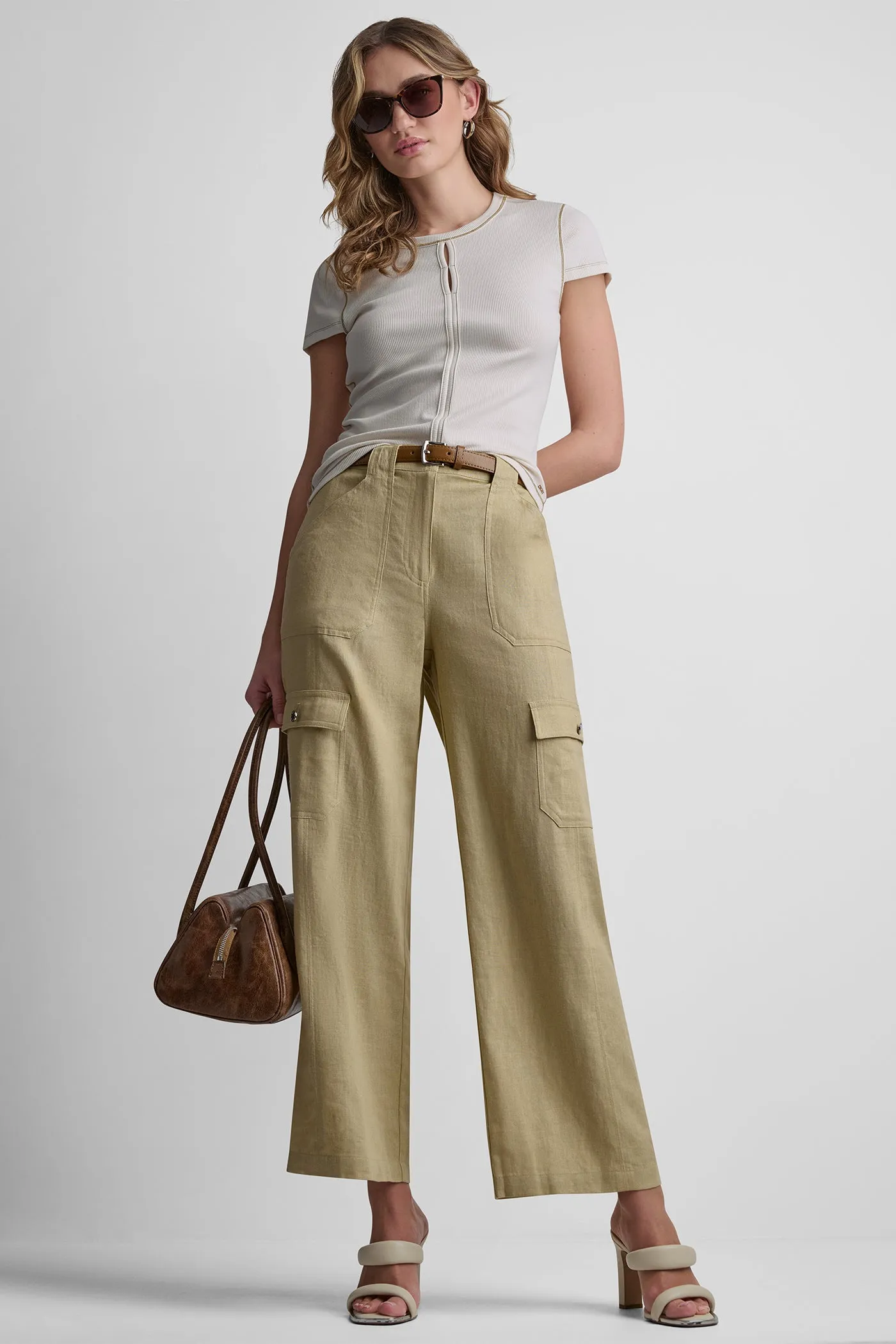 CONTRAST STITCH KNIT TOP sold by DKNY product image thumbnail 5