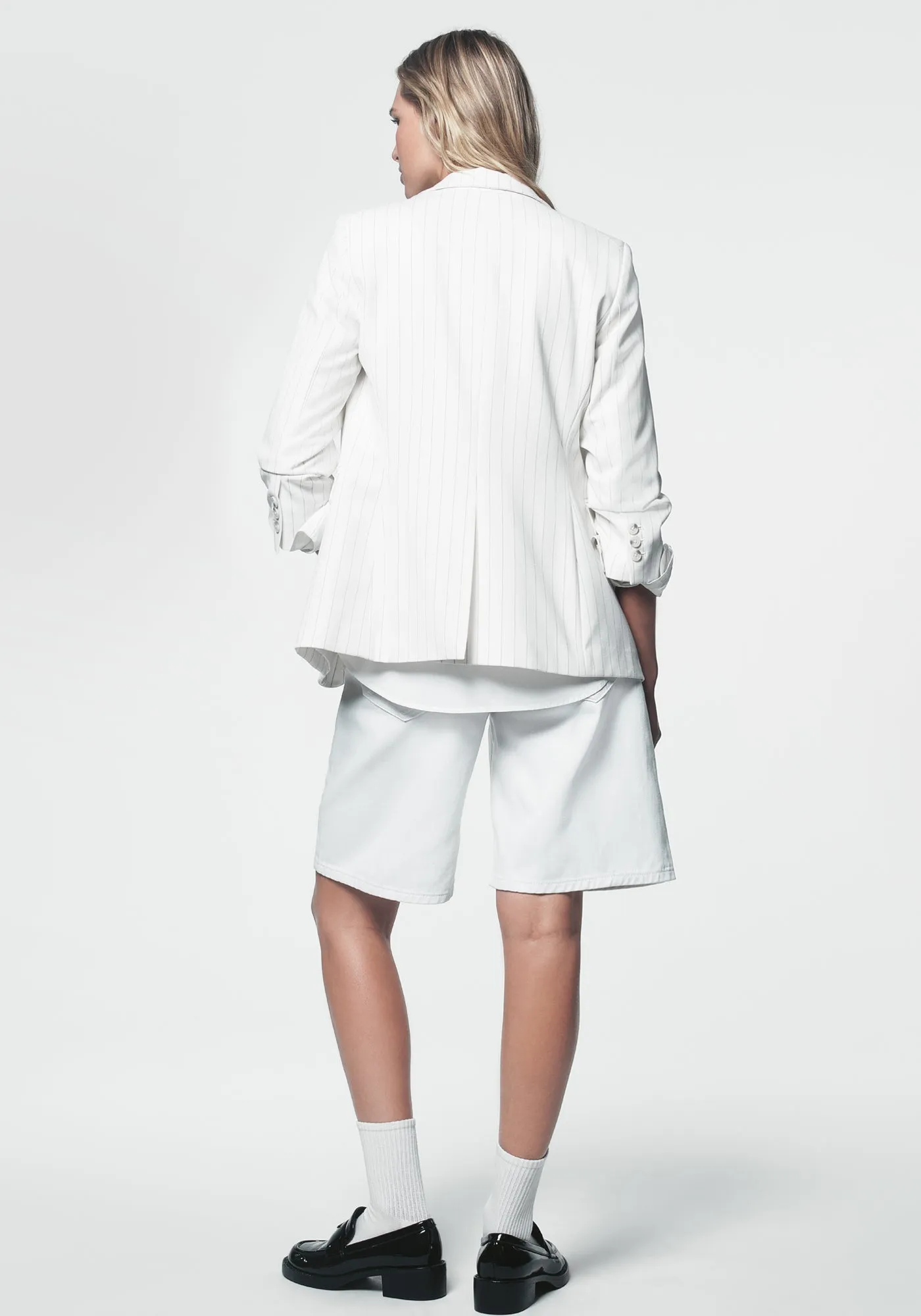 SINCHED SLEEVE ONE BUTTON BLAZER sold by DKNY product image thumbnail 3