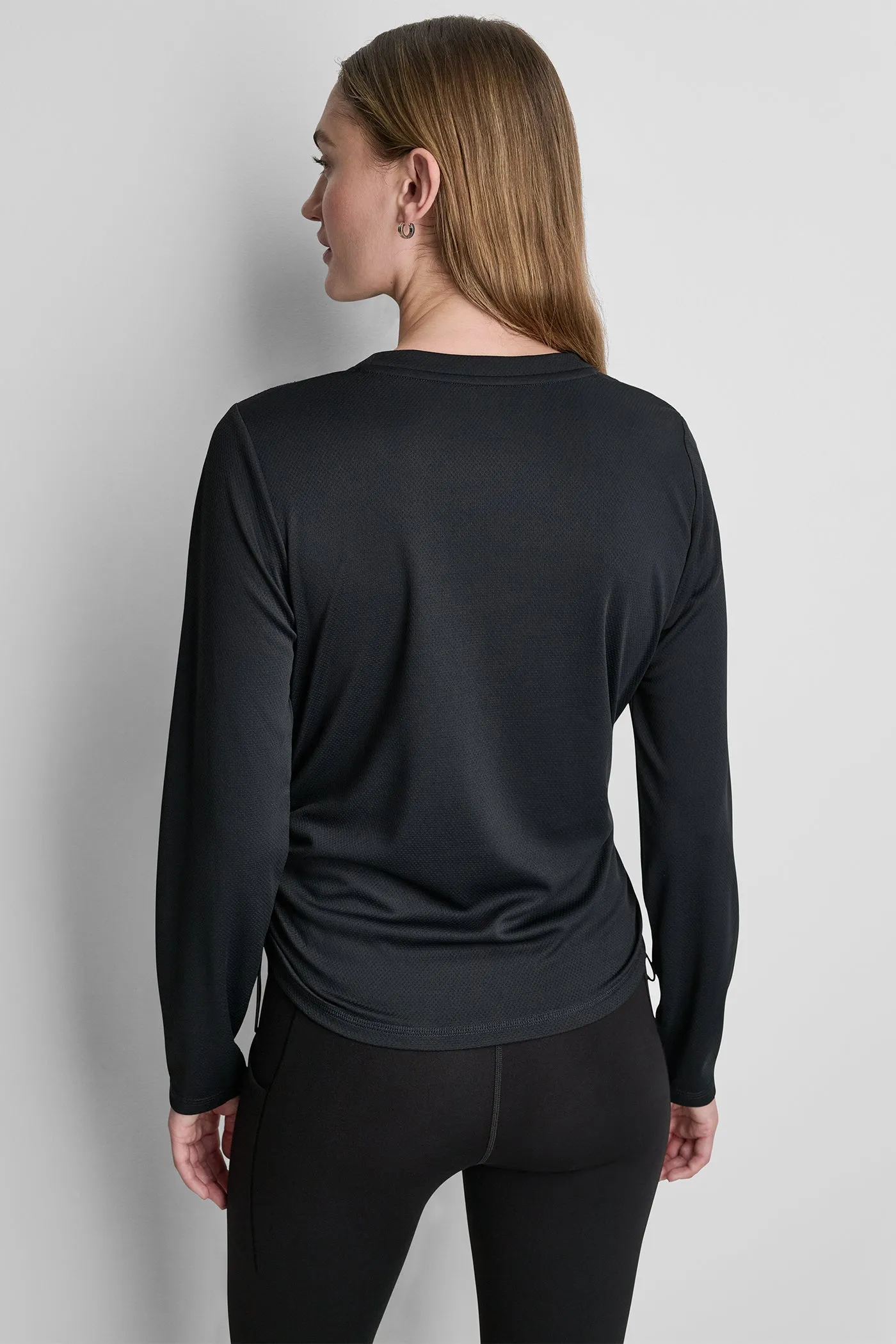 LONG SLEEVE V-NECK TECH TEE sold by DKNY product image thumbnail 3