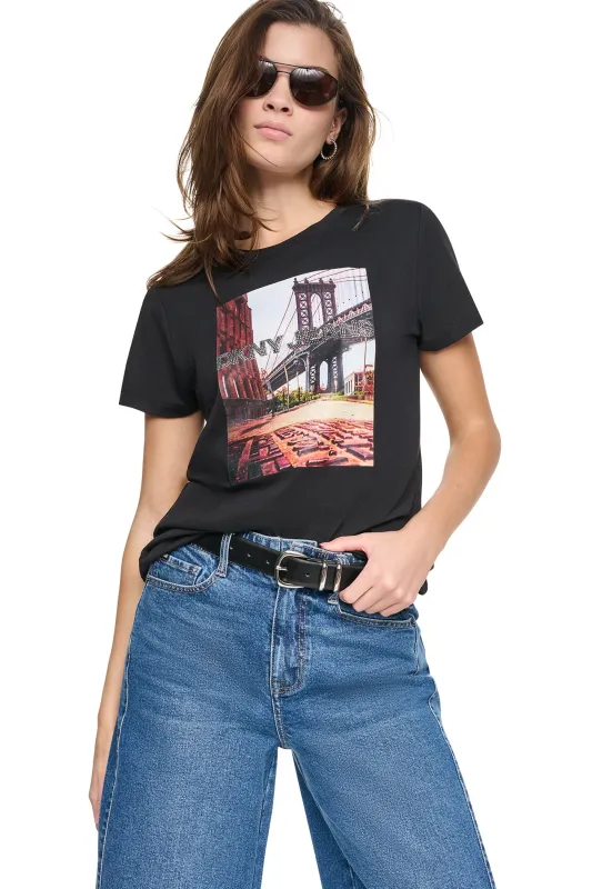 BROOKLYN PHOTO LOGO TEE made by DKNY