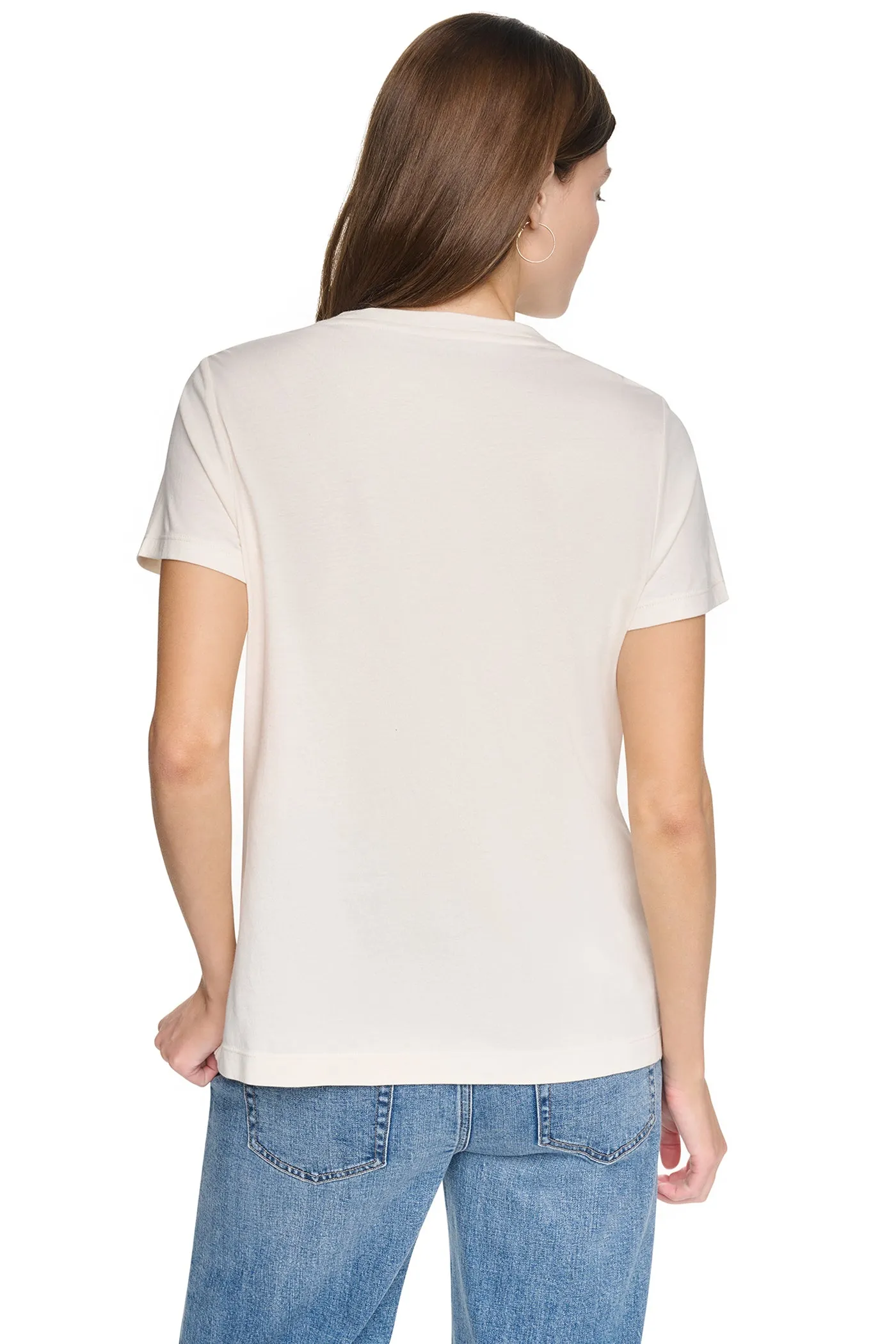 ARCHED RHINESTONE LOGO TEE sold by DKNY product image thumbnail 3