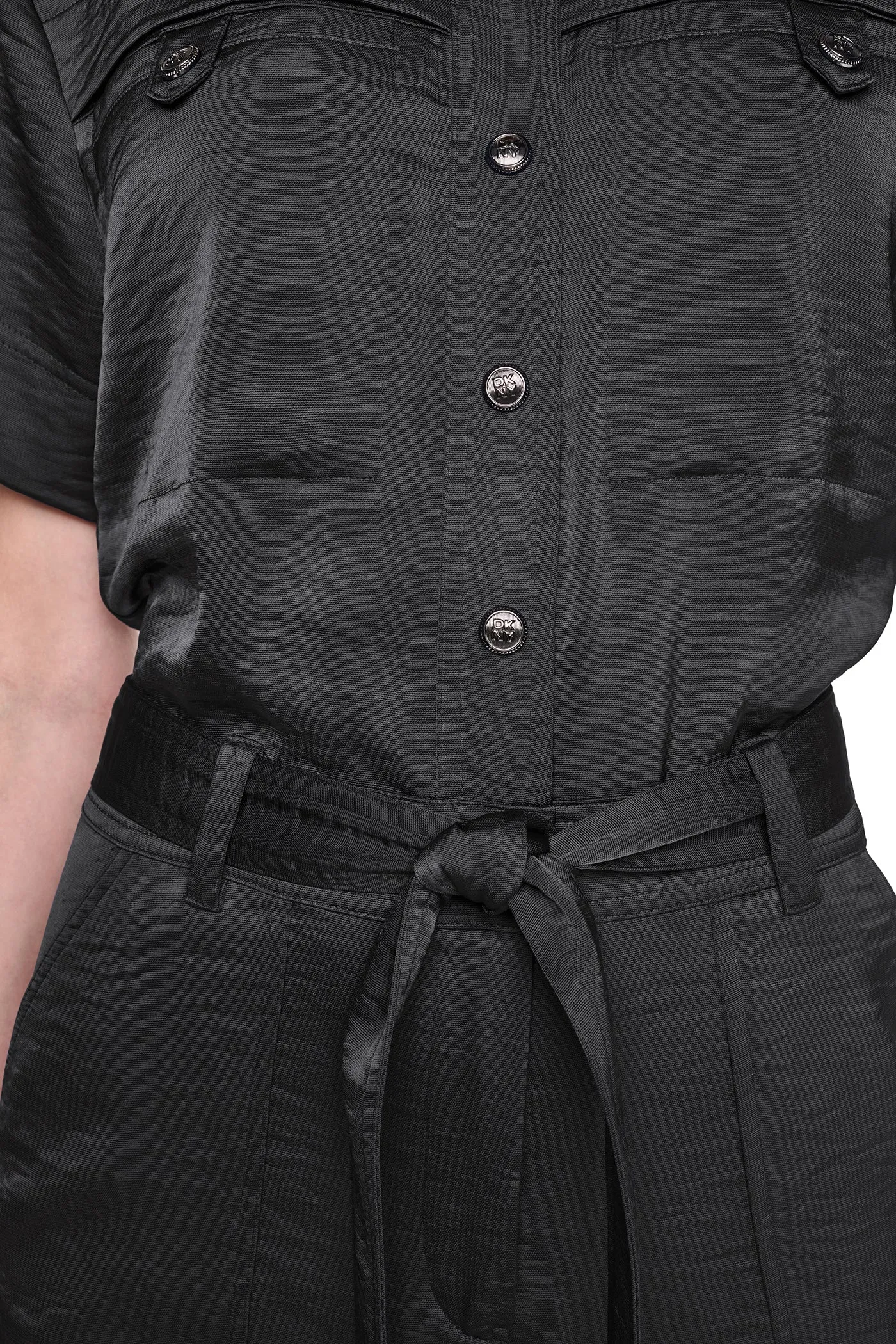 BUTTON FRONT UTILITY JUMPSUIT sold by DKNY product image thumbnail 5