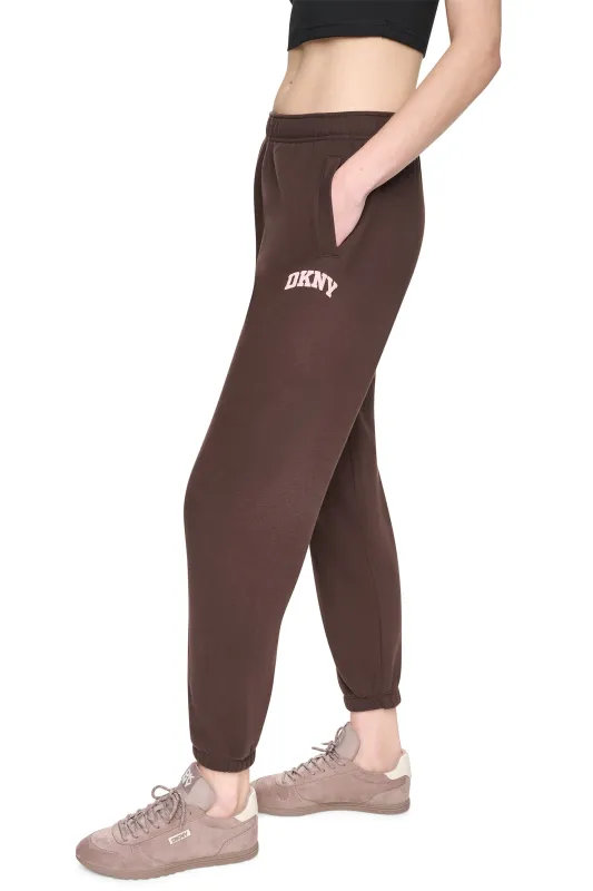PUFF VARSITY LOGO MID-RISE JOGGER made by DKNY