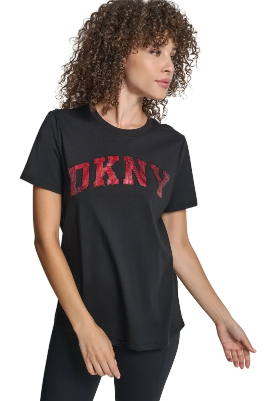 VARSITY LOGO GRAPHIC TEE made by DKNY