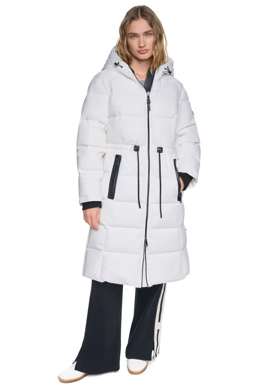 MAXI PUFFER COAT WITH HOOD made by DKNY
