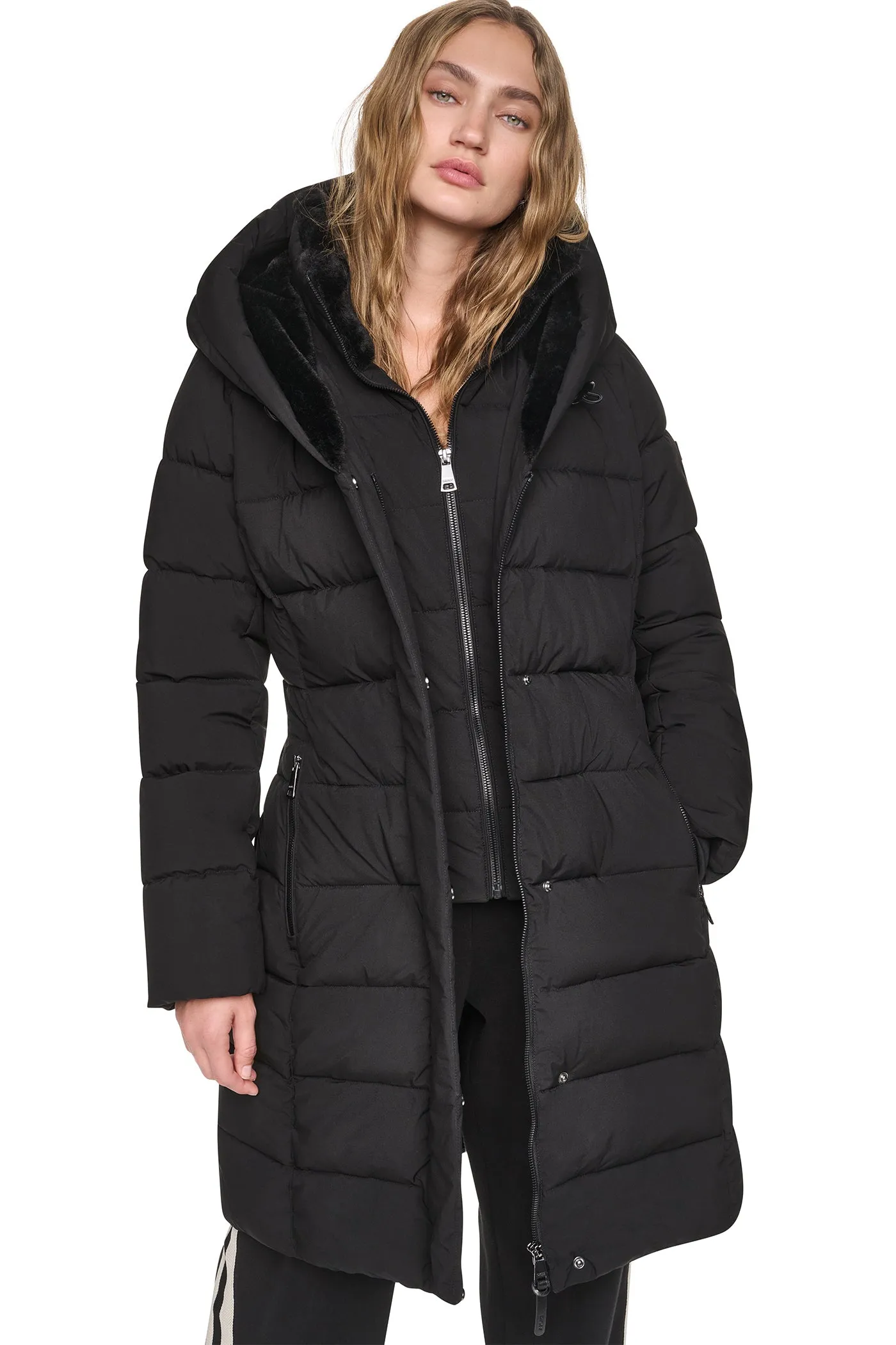 LONG BELTED LAYERED PUFFER sold by DKNY product image thumbnail 2