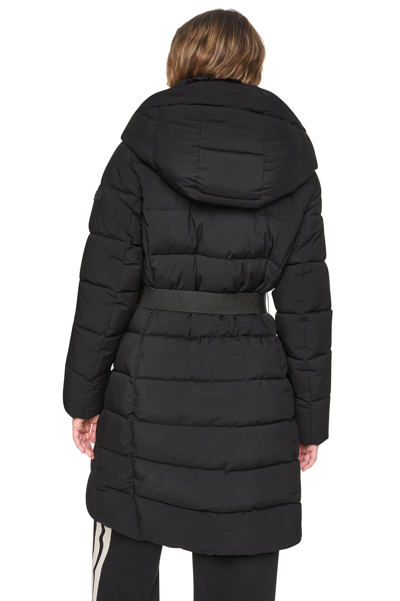 LONG BELTED LAYERED PUFFER sold by DKNY product image thumbnail 3