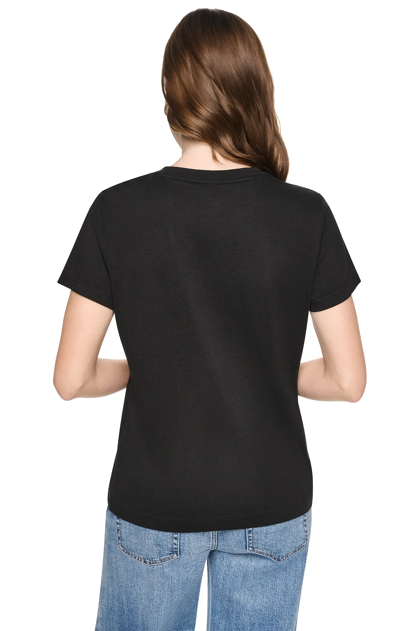 ARCHED RHINESTONE LOGO TEE sold by DKNY product image thumbnail 3
