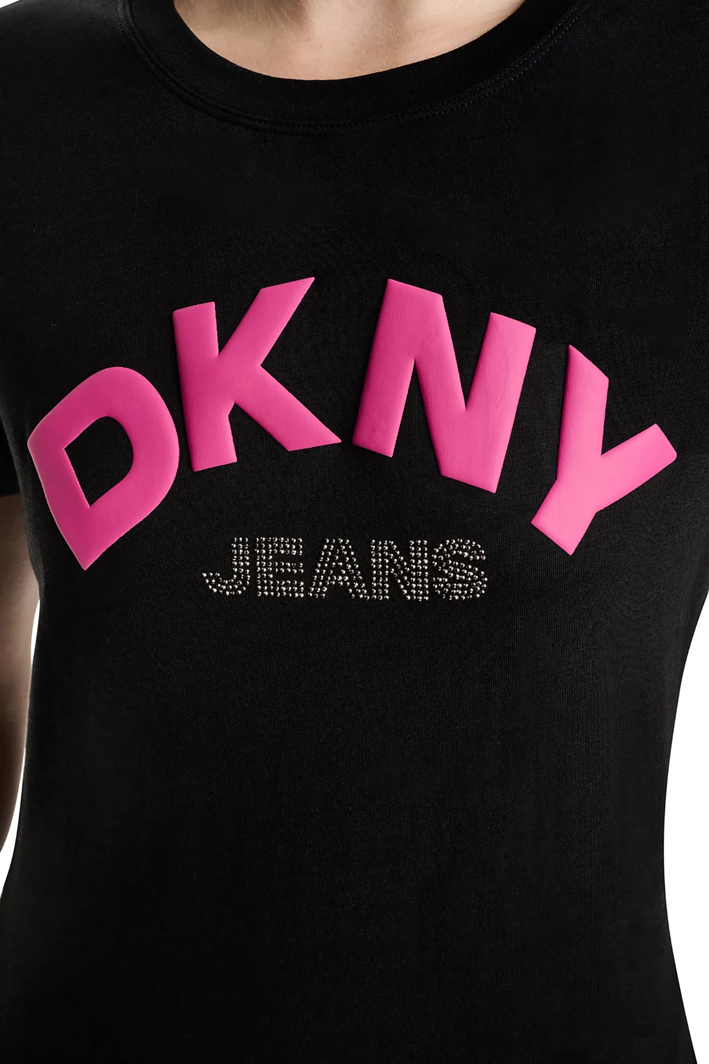 ARCHED RHINESTONE LOGO TEE sold by DKNY product image thumbnail 2
