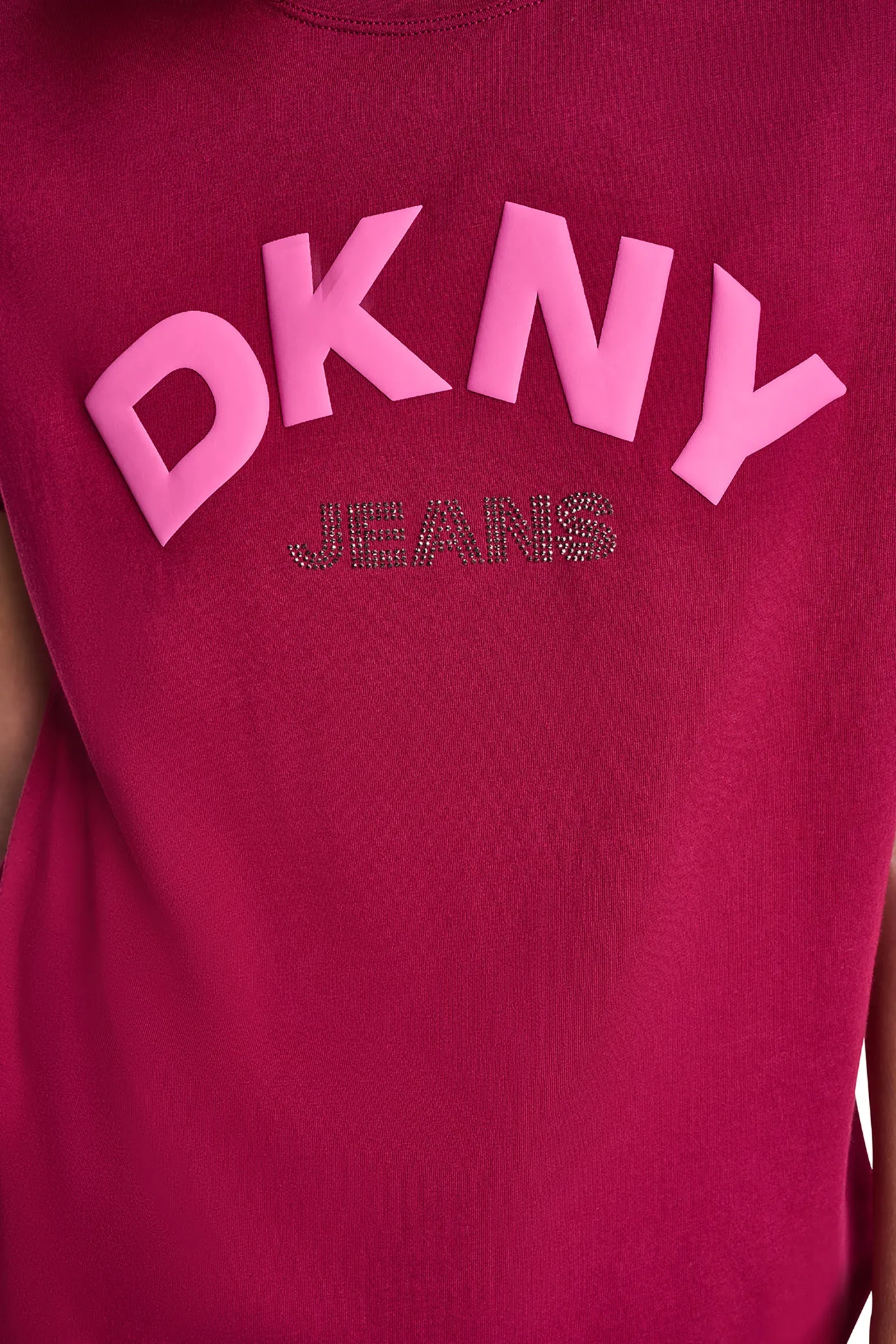 ARCHED RHINESTONE LOGO TEE sold by DKNY product image thumbnail 3