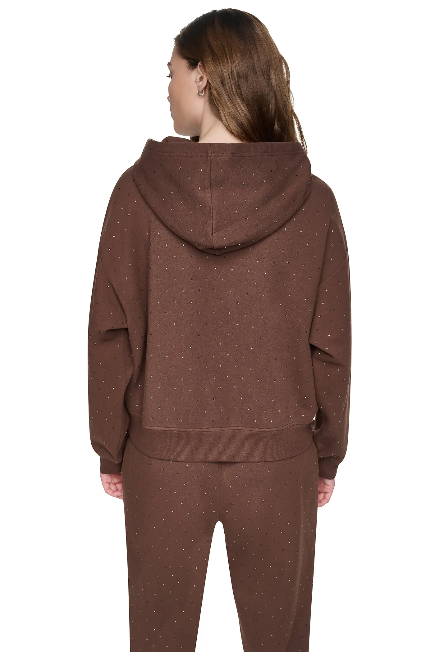 RHINESTONE HOODIE sold by DKNY product image thumbnail 3