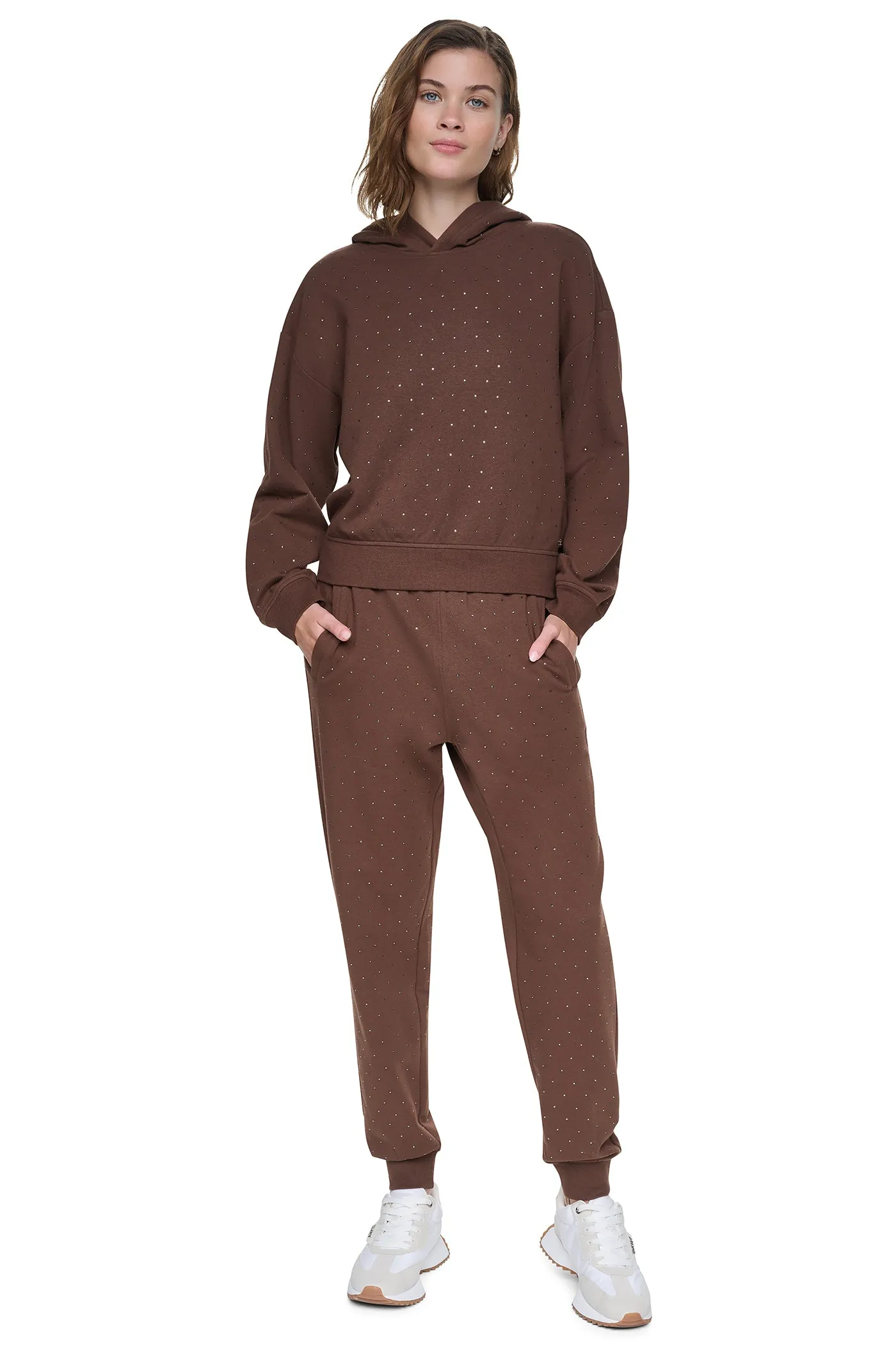 RHINESTONE HOODIE sold by DKNY product image thumbnail 2