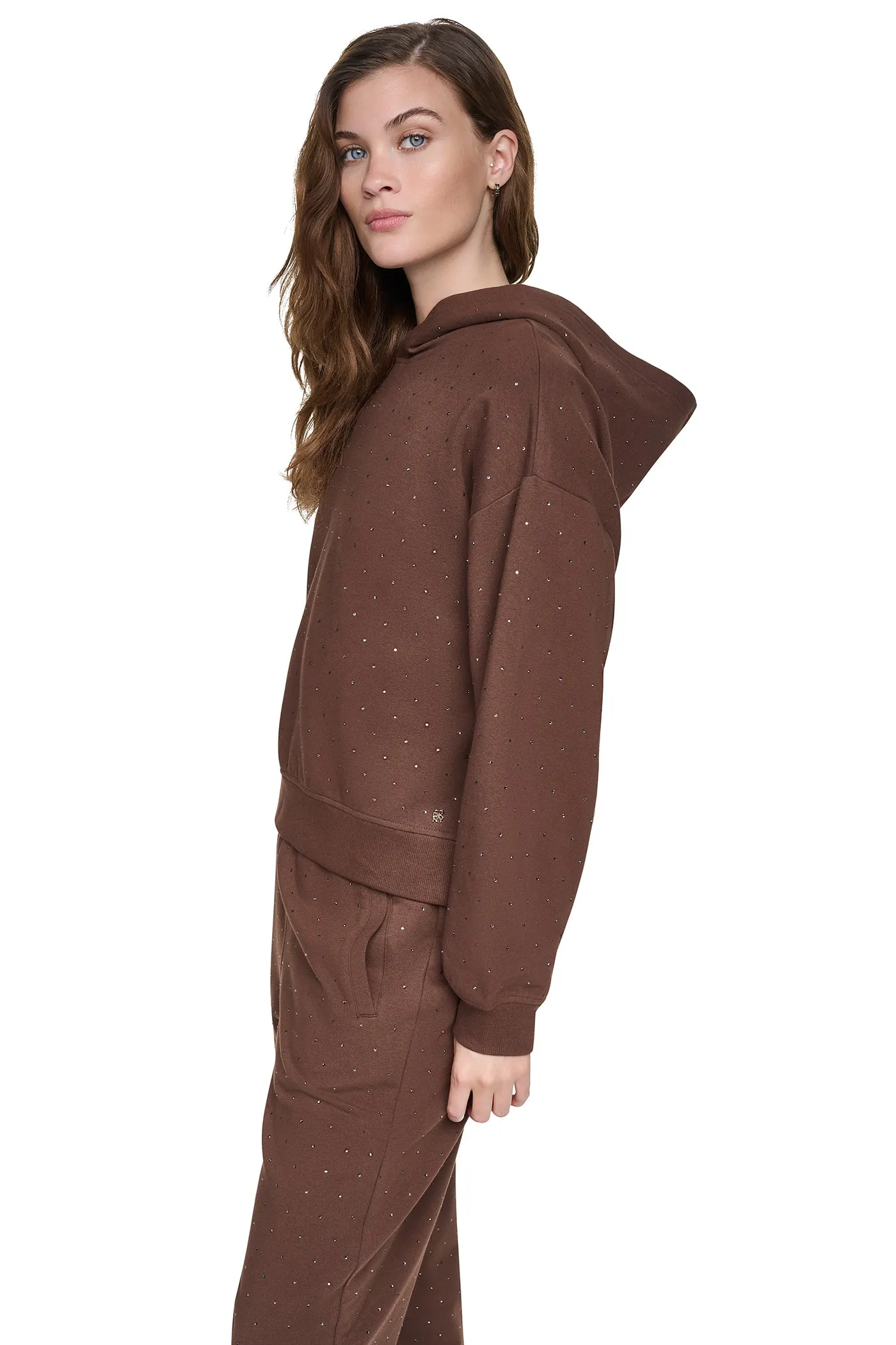 RHINESTONE HOODIE sold by DKNY product image thumbnail 4