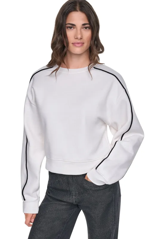 VELVET LOGO SWEATSHIRT made by DKNY