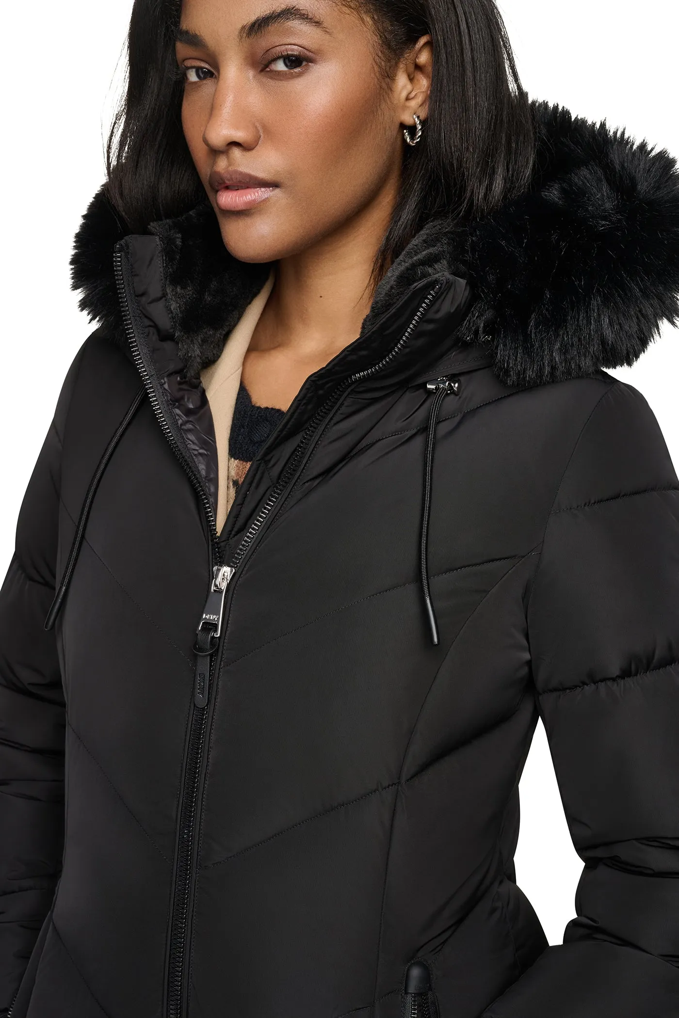 WALKER WITH FAUX FUR LINED HOOD sold by DKNY product image thumbnail 2