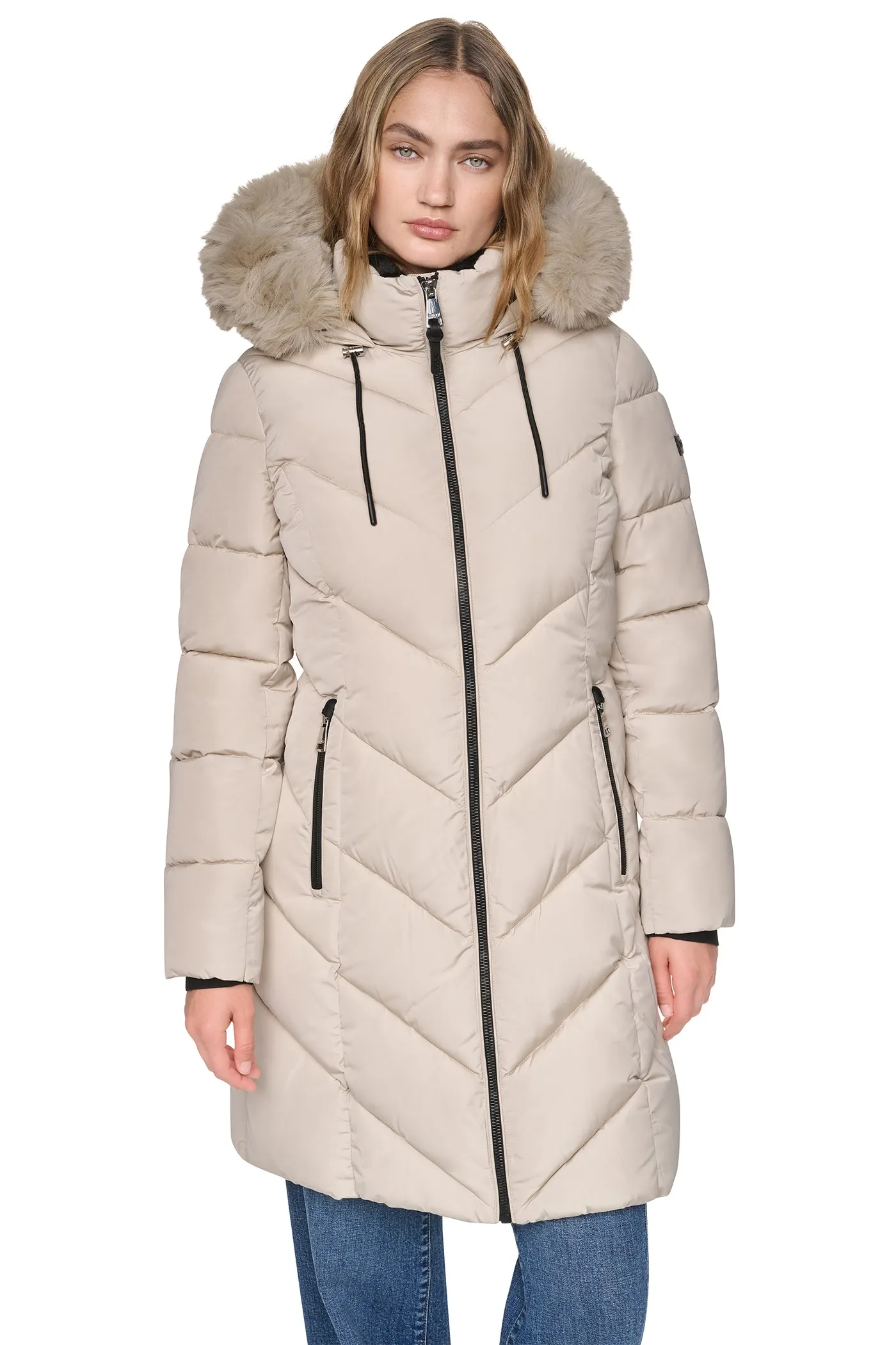 WALKER WITH FAUX FUR LINED HOOD sold by DKNY product image thumbnail 5