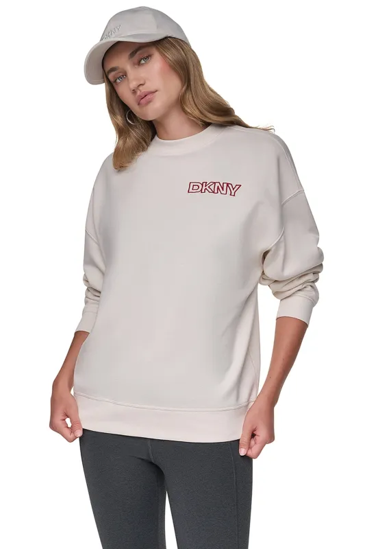 OVERSIZED EMBROIDERED SWEATSHIRT made by DKNY