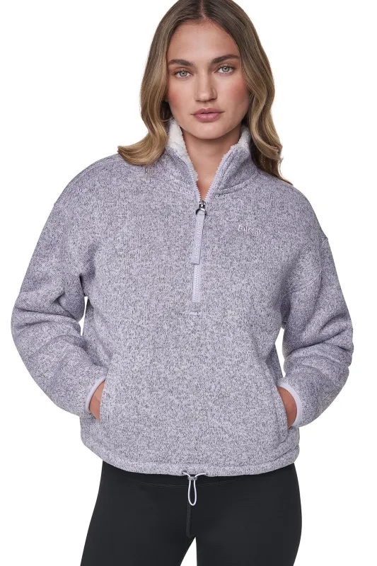 SWEATER FLEECE HALF-ZIP PULLOVER made by DKNY
