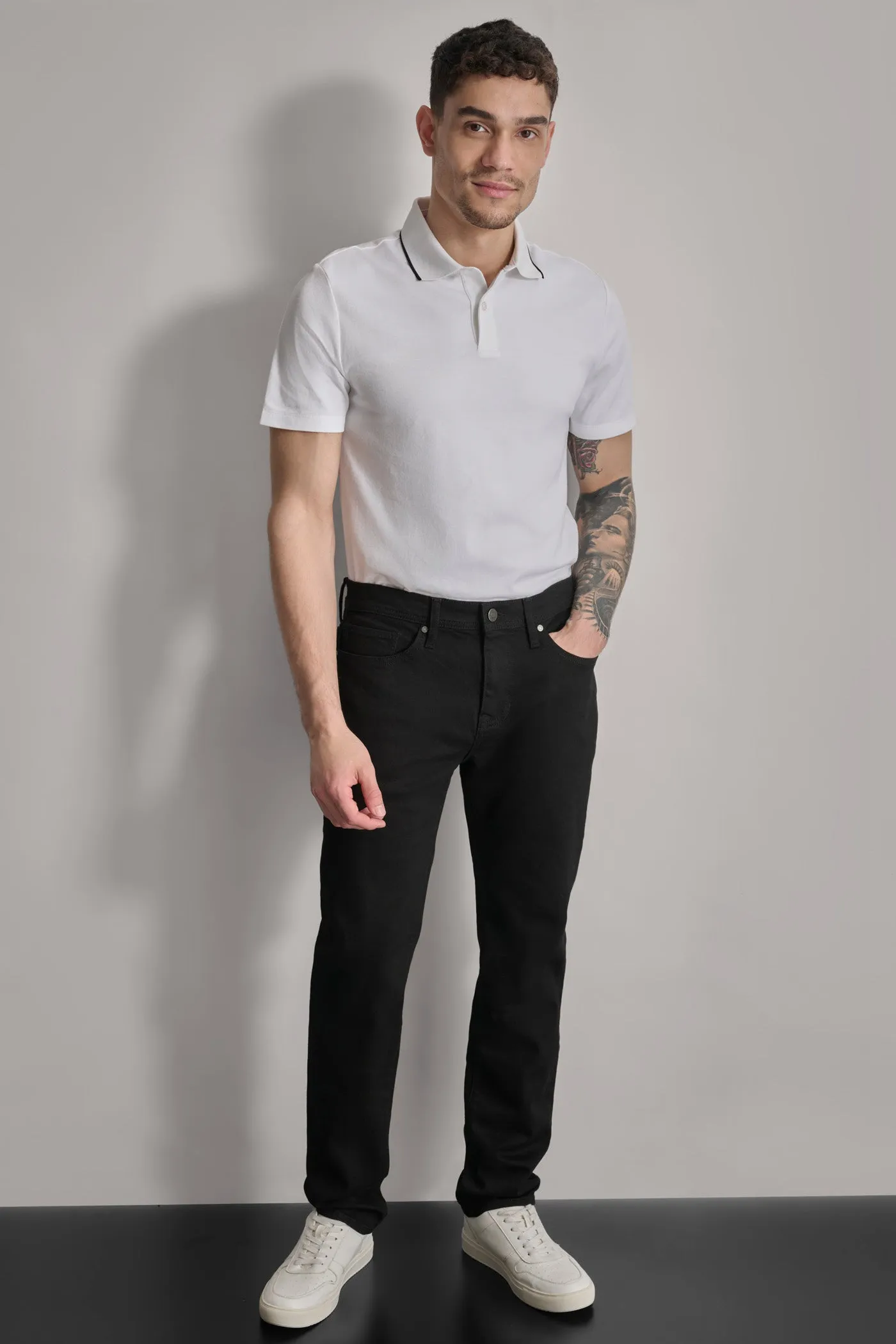 SLIM STRAIGHT BLACK DENIM sold by DKNY product image thumbnail 3