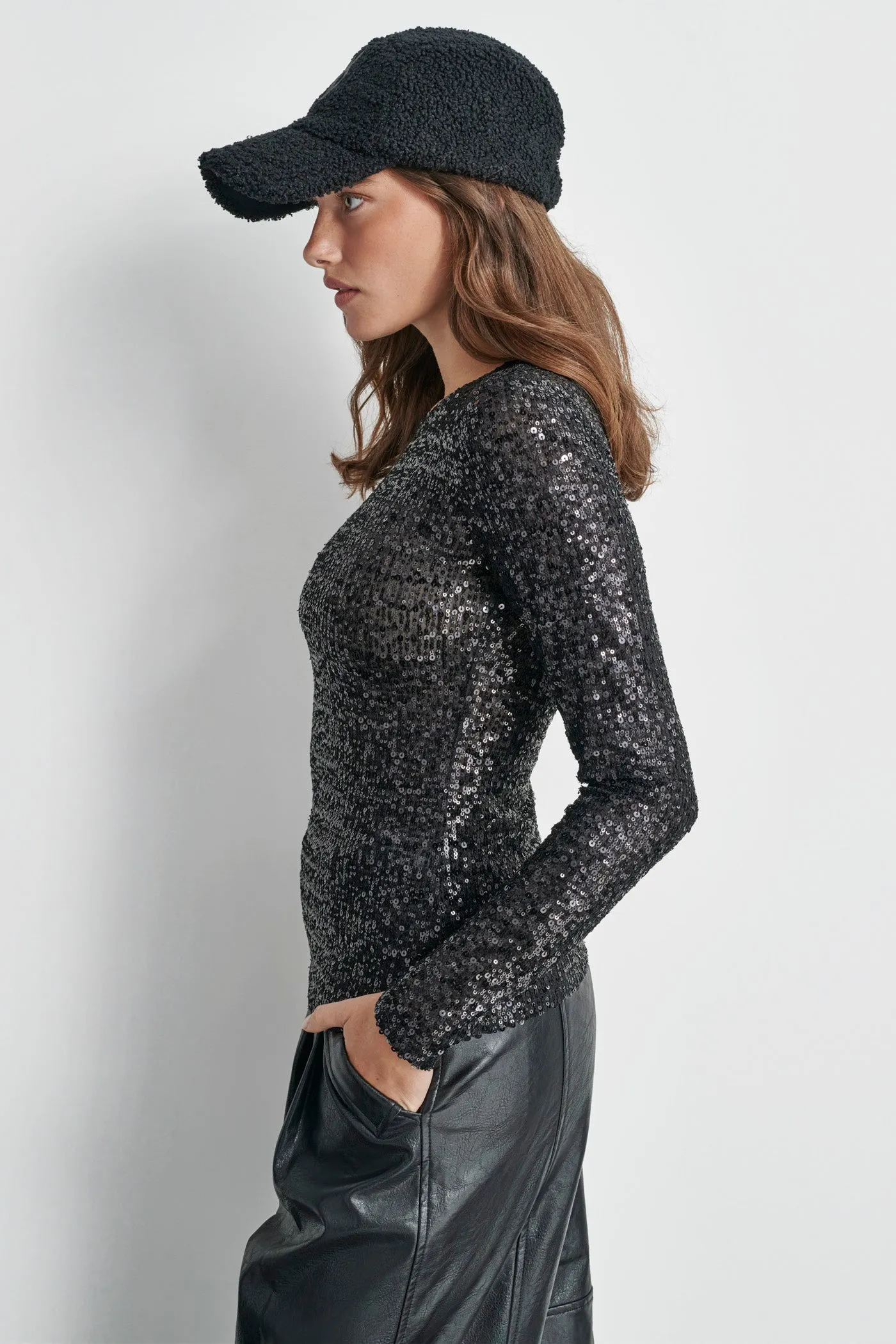 PAILLETTES TOP sold by DKNY product image thumbnail 5