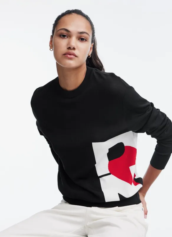 SWEATER WITH SIDE LOGO sold by DKNY