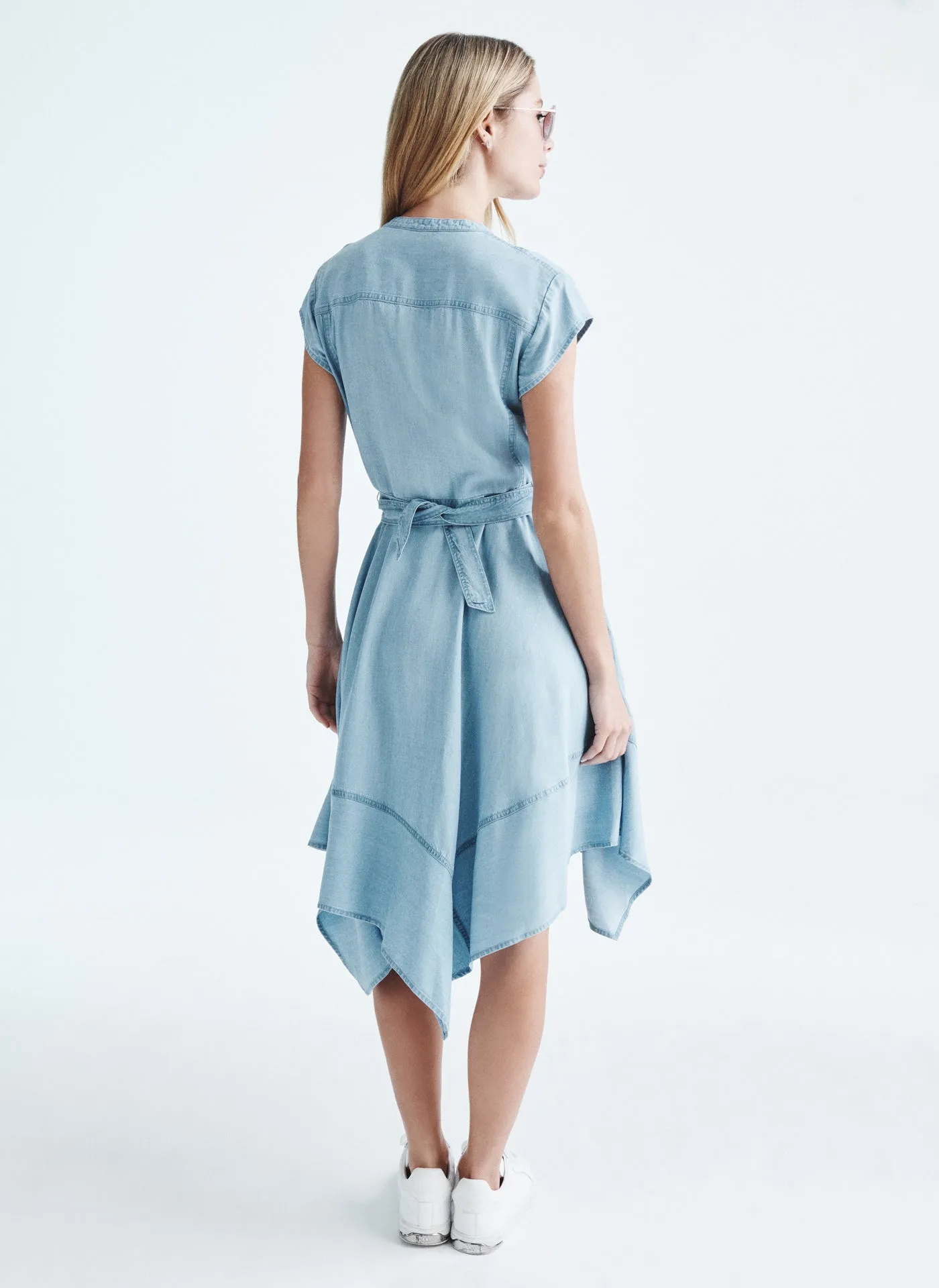 TENCEL ASYMMETRICAL WRAP DRESS sold by DKNY product image thumbnail 2