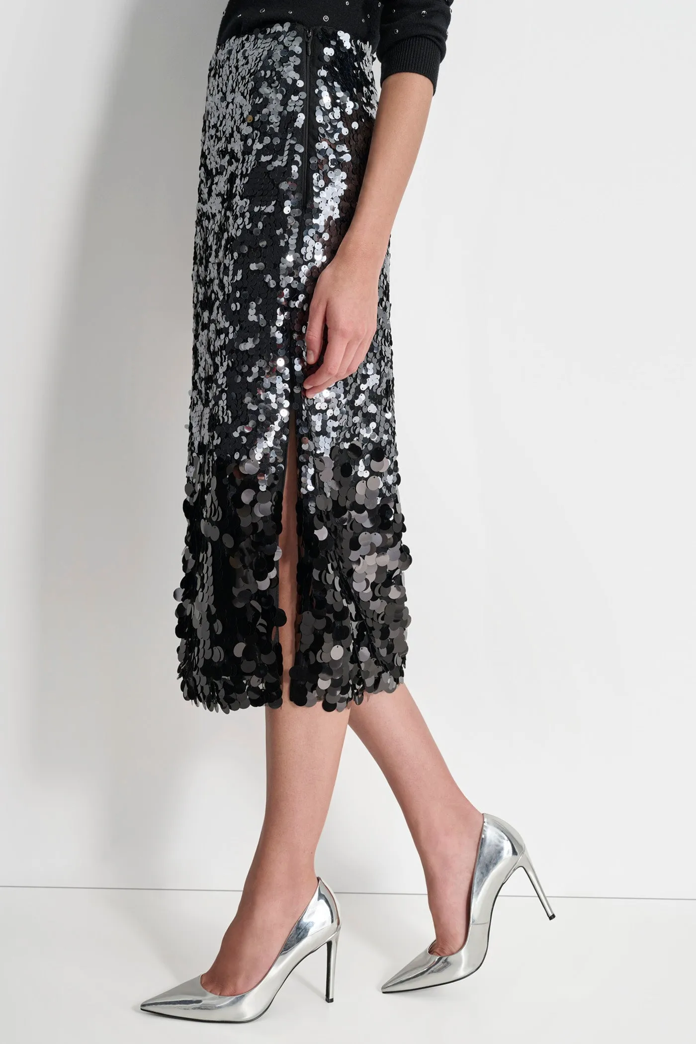 MULTI SCALE SEQUIN SKIRT sold by DKNY product image thumbnail 4