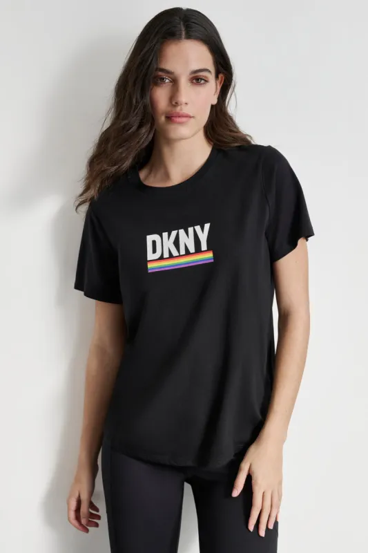 RAINBOW PRIDE LOGO TEE sold by DKNY