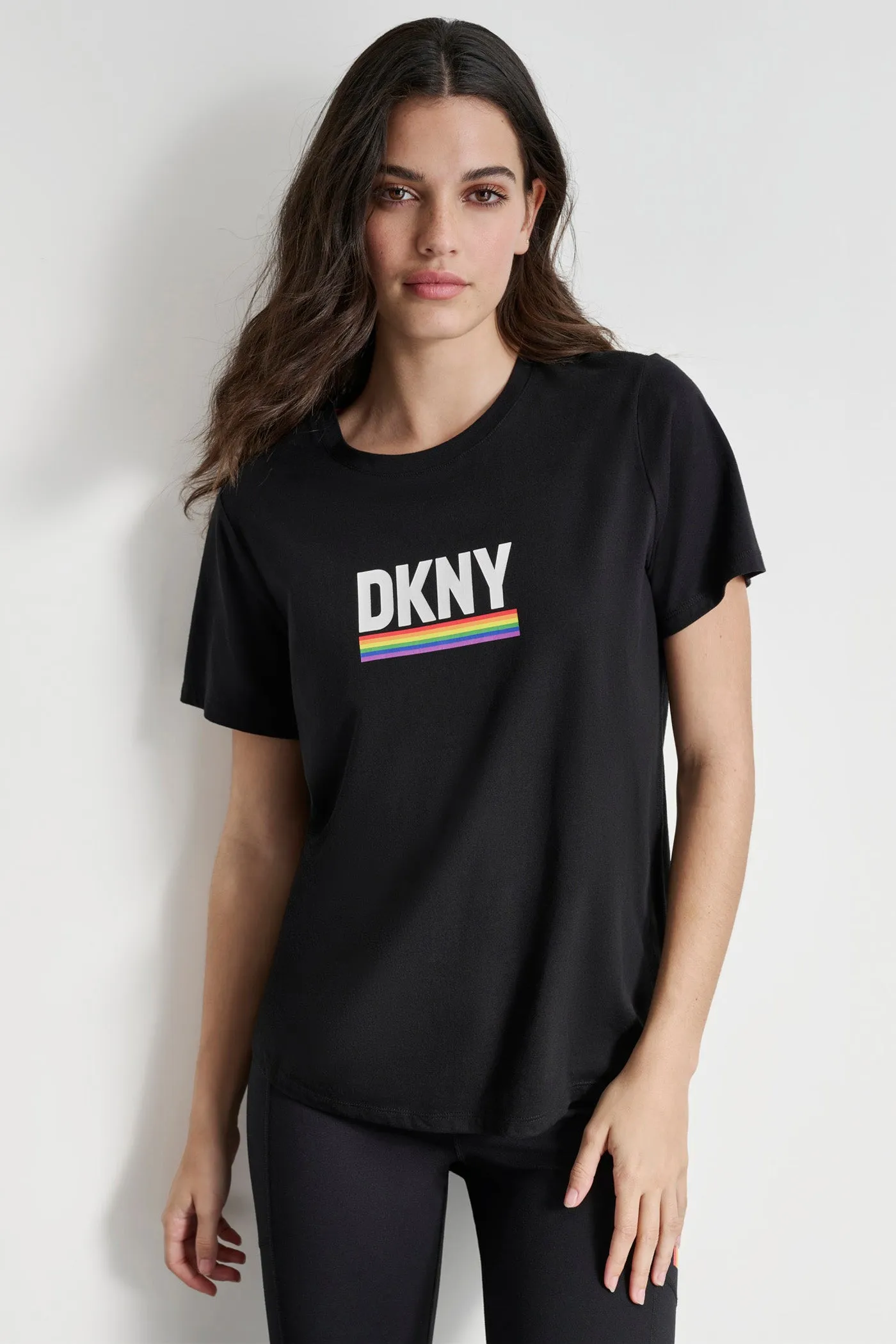 RAINBOW PRIDE LOGO TEE sold by DKNY