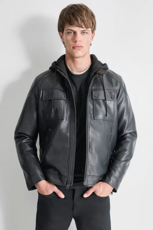 FAUX LEATHER JACKET sold by DKNY
