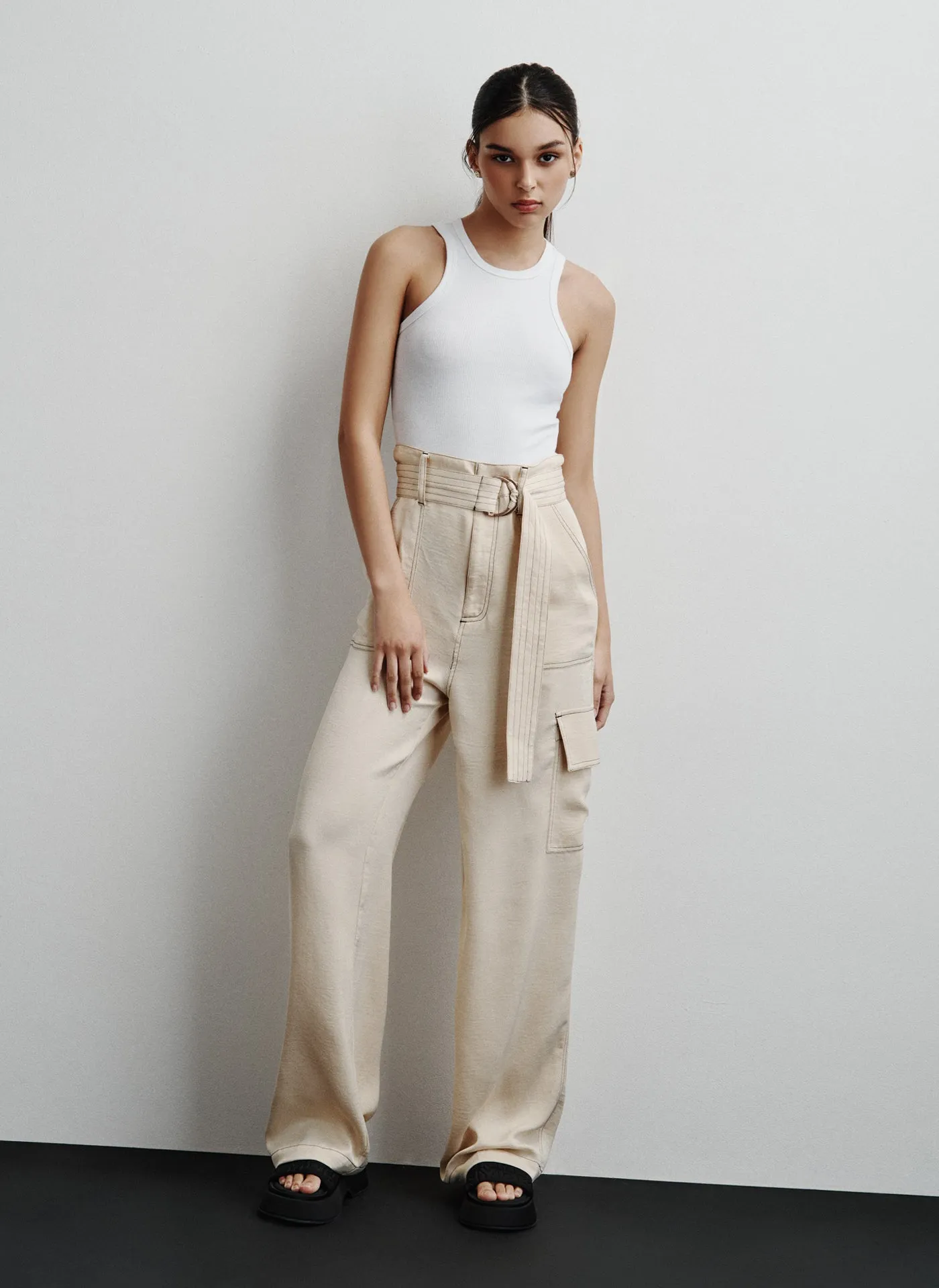 CONTRAST STITCH CARGO PANT sold by DKNY