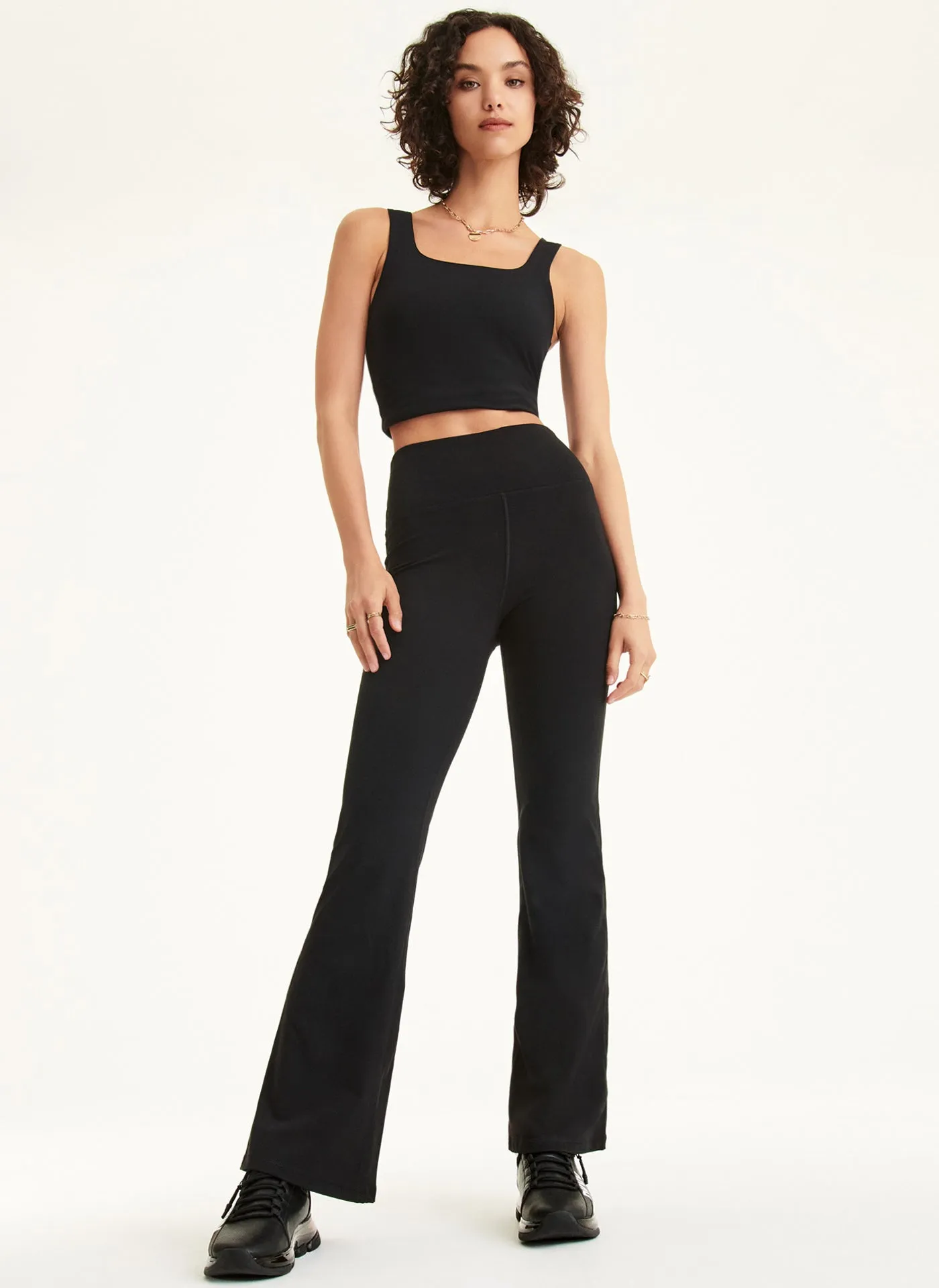 HIGH WAISTED FLARE LEGGINGS sold by DKNY product image thumbnail 3