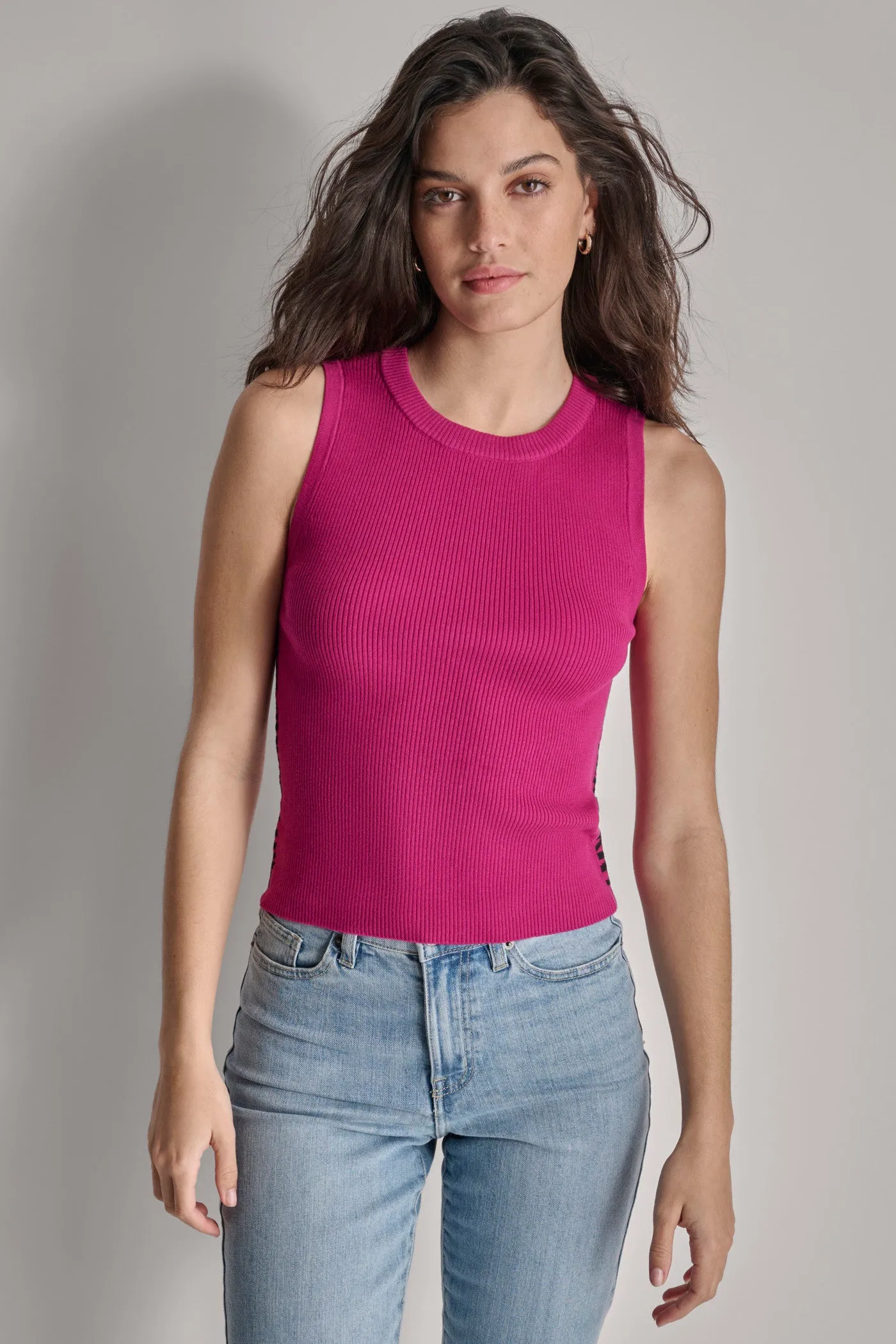 SIDE LOGO RIB TANK sold by DKNY
