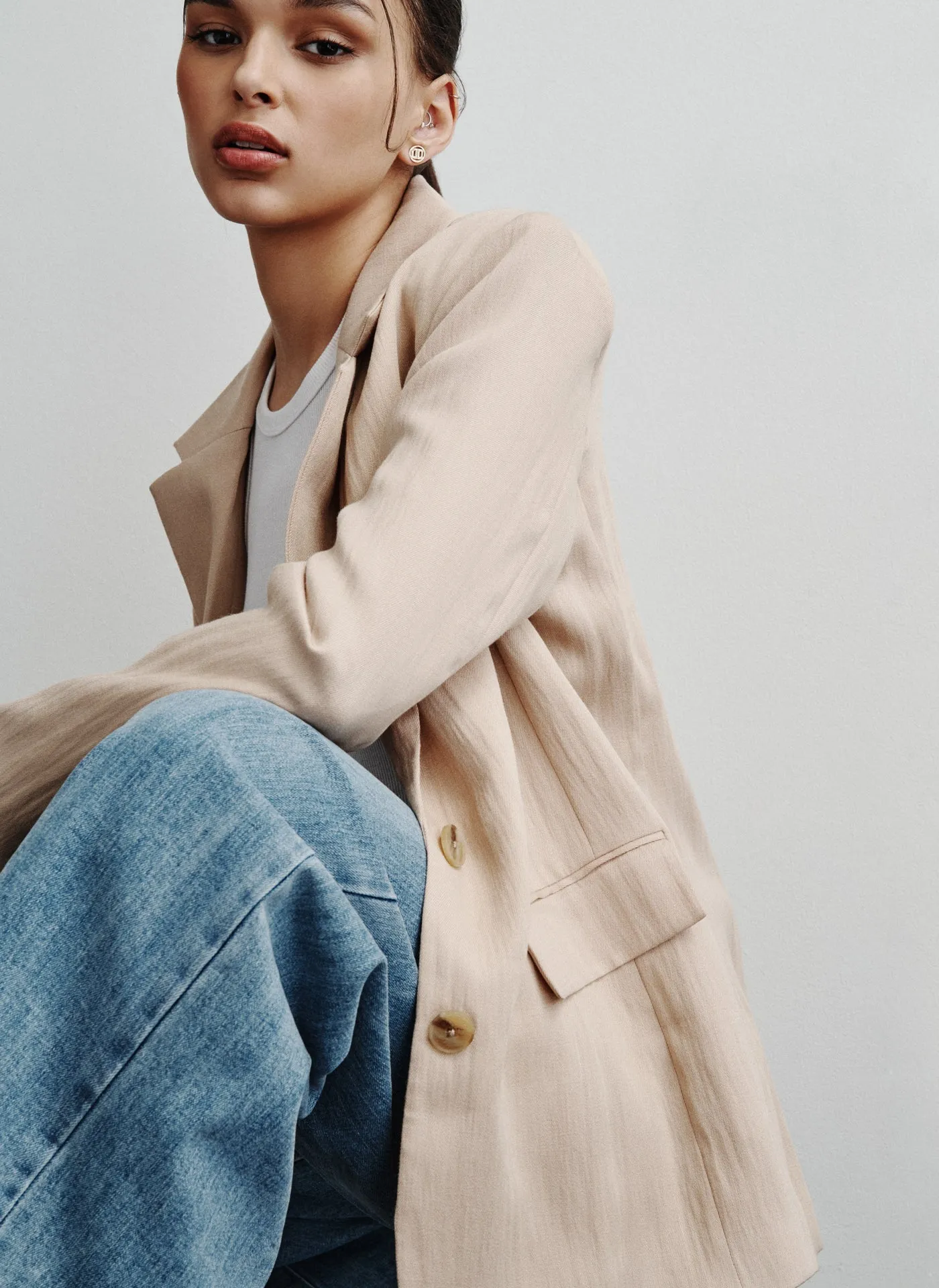 WITHERED TWILL BLAZER sold by DKNY product image thumbnail 3