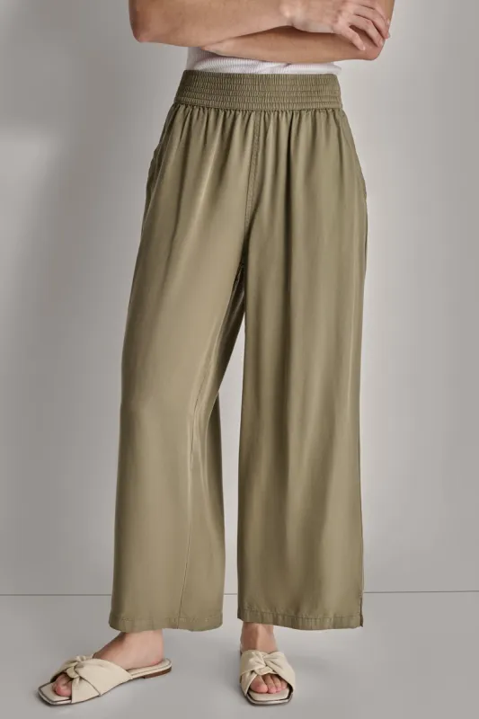 WIDE LEG ANKLE PANT sold by DKNY
