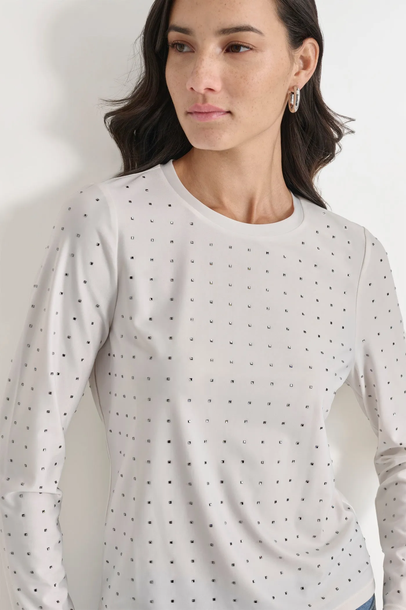 Studded Long Sleeve Top sold by DKNY product image thumbnail 5