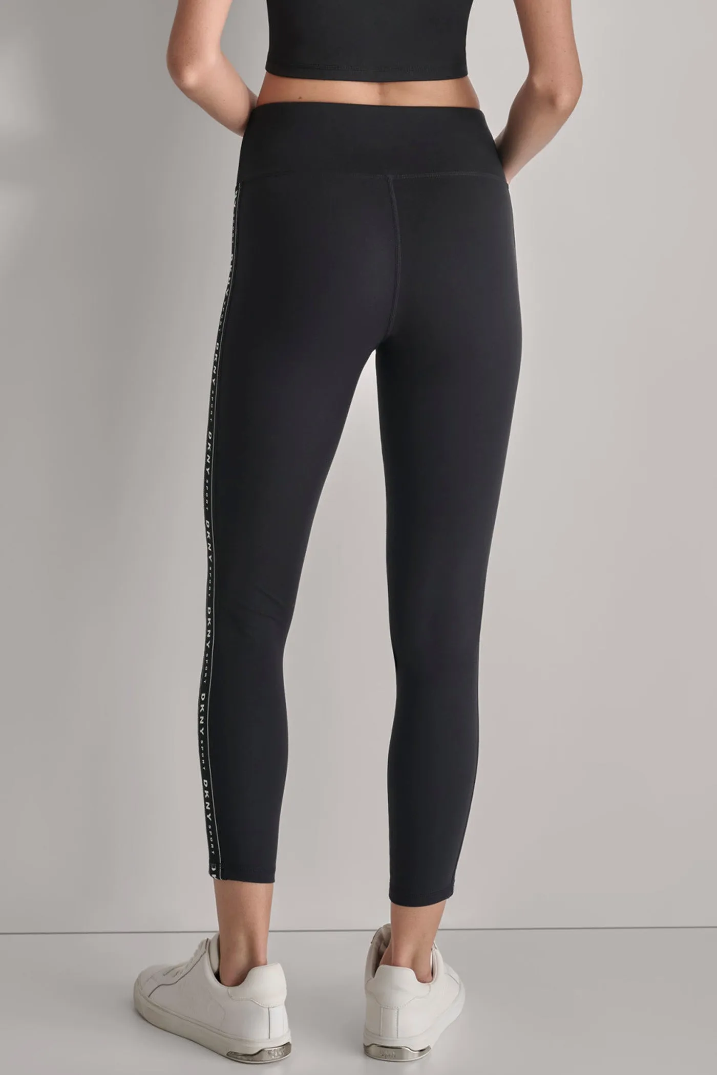 HIGH WAIST 7/8 LOGO TAPE LEGGINGS sold by DKNY product image thumbnail 2