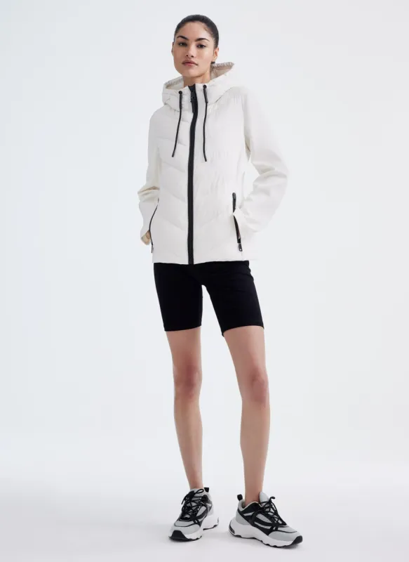 MIXED MEDIA LIGHT WEIGHT PUFFER sold by DKNY