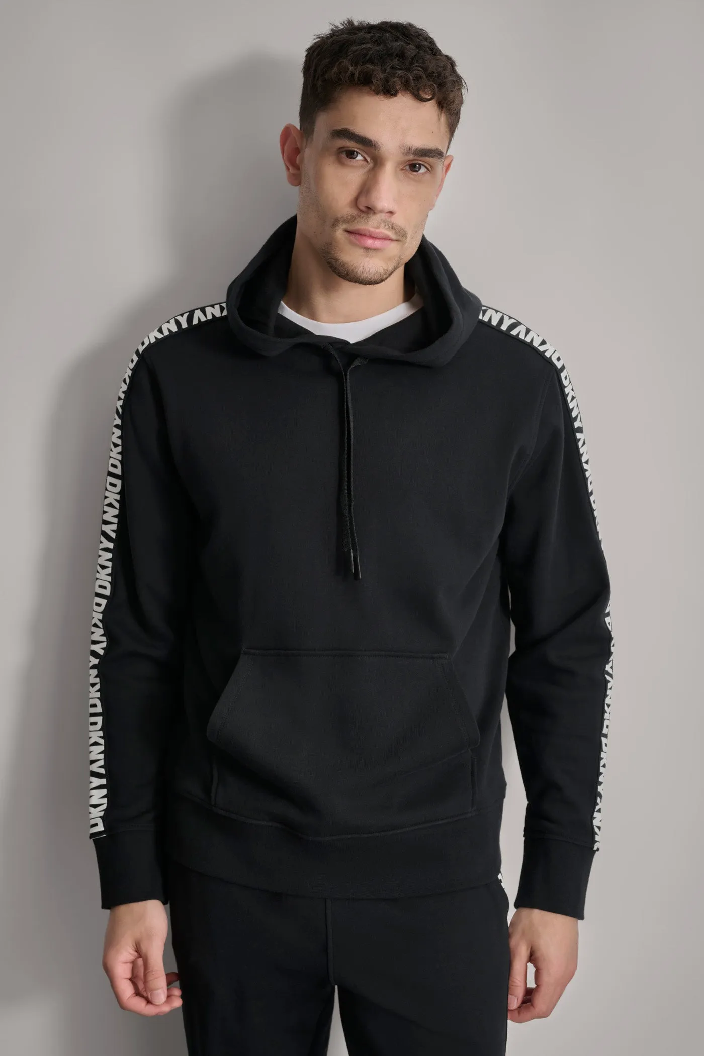 LOGO TAPE HOODIE sold by DKNY