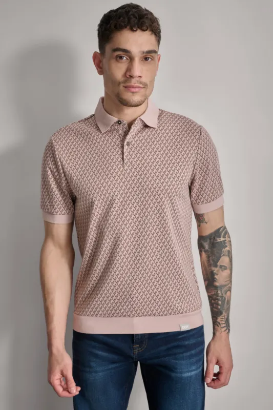 RETRO JACQUARD POLO sold by DKNY