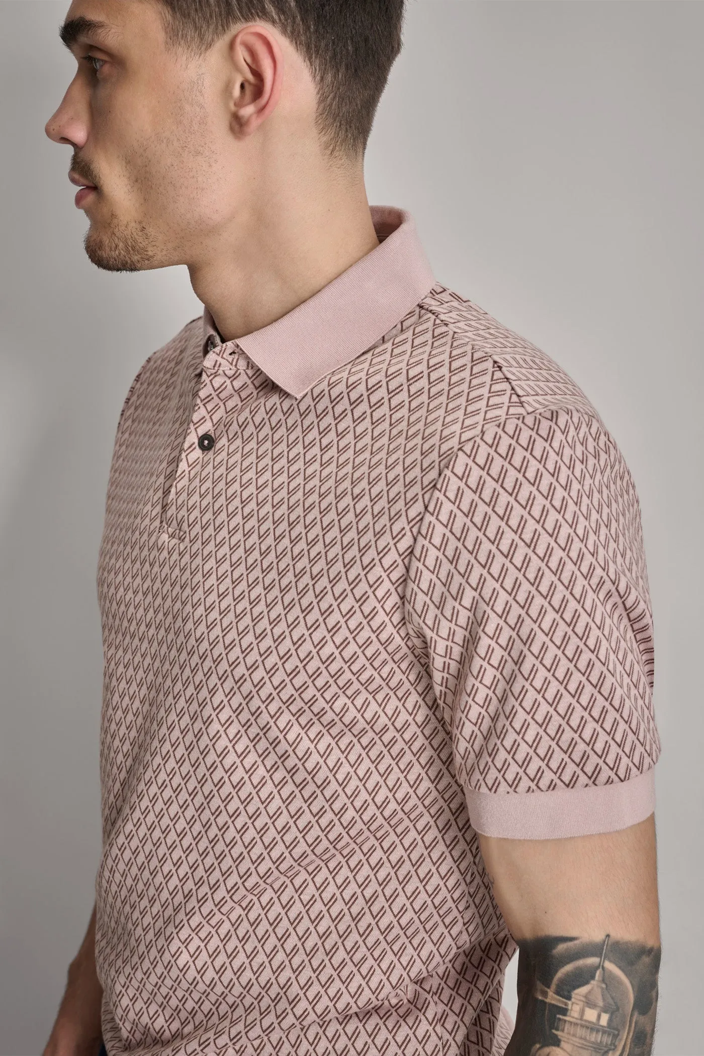 RETRO JACQUARD POLO sold by DKNY product image thumbnail 4
