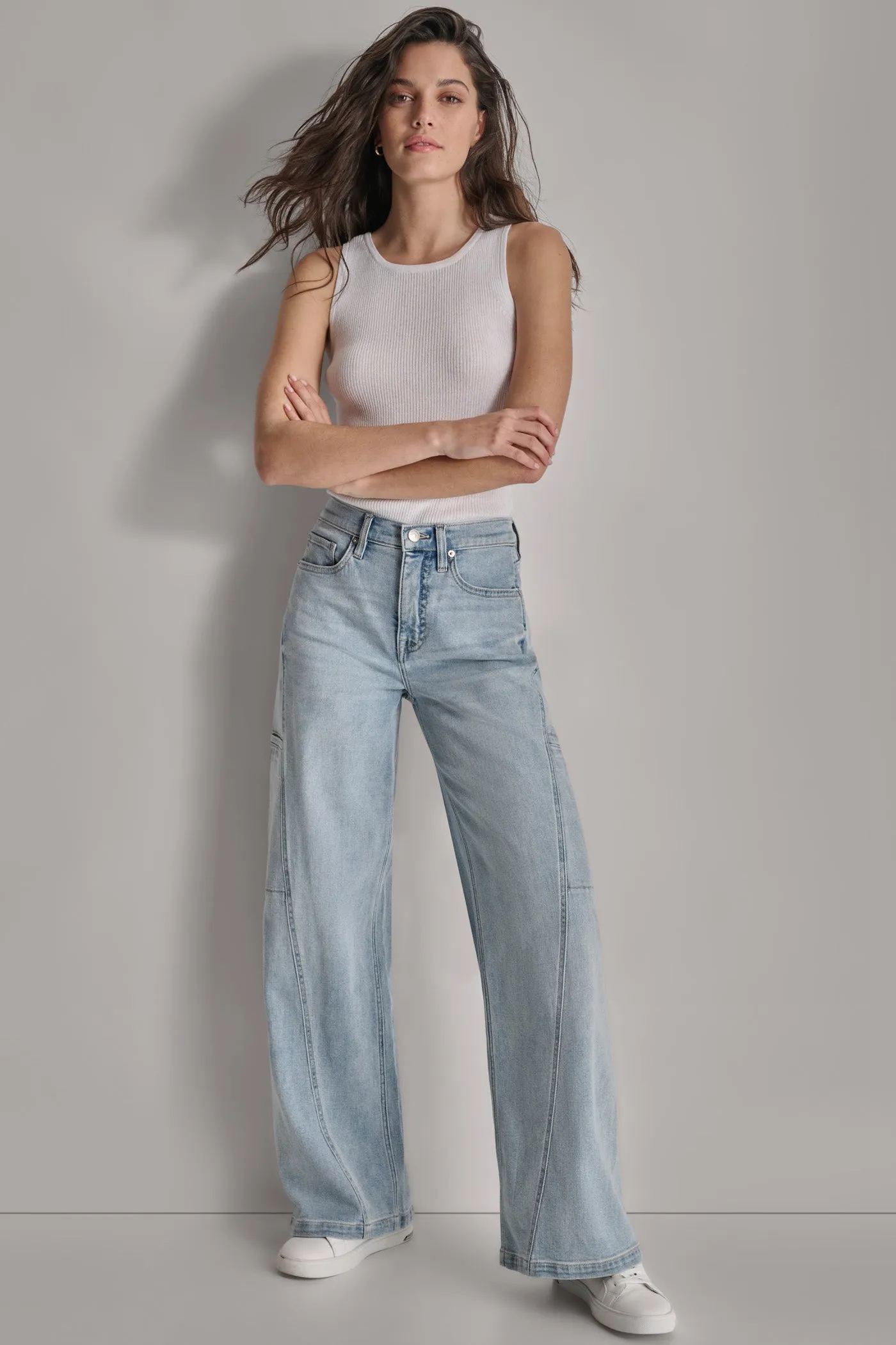 HIGH RISE WIDE LEG FASHION sold by DKNY