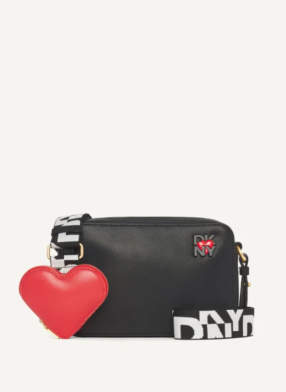 HEART OF NY CAMERA BAG sold by DKNY