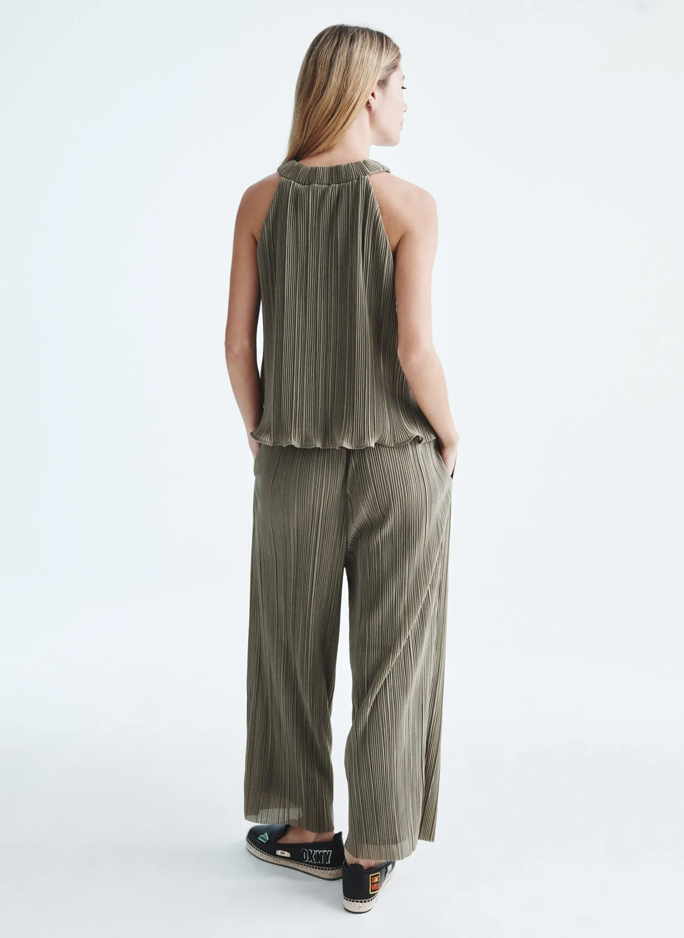 CROPPED WIDE LEG PLISSE PANT sold by DKNY product image thumbnail 2