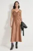 CRYSTAL EMBELLISHED RUCHED DRESS sold by DKNY