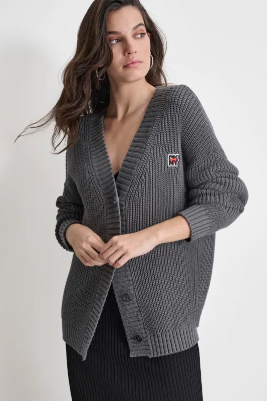 CARDIGAN WITH SMALL PATCH sold by DKNY